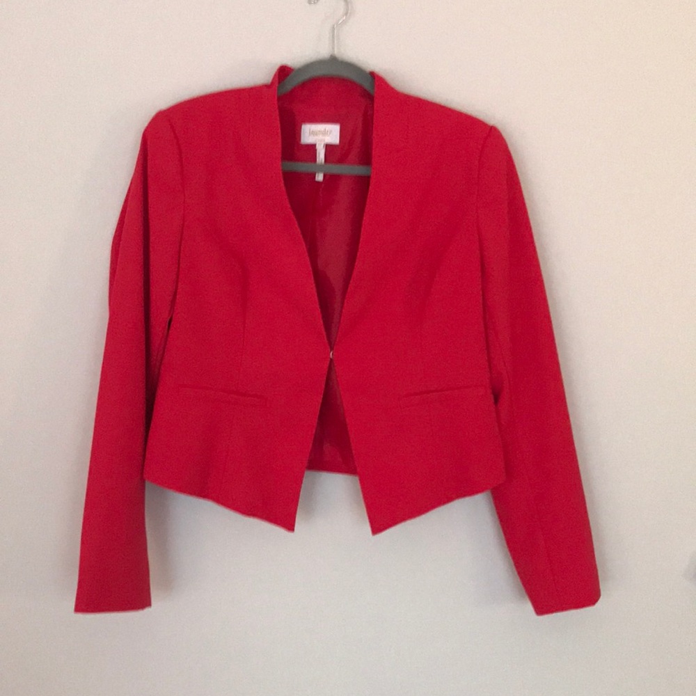 Red short blazer
